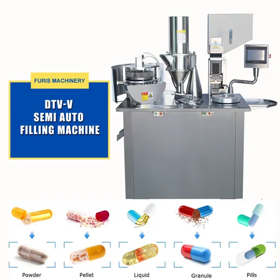 Semi Automatic Pill Capsule Filling Machine Maker Filler for Capsule Size 000 00 1 2 3 4 5 