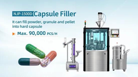 高速全自動医薬品粉末錠剤ペレット空ハードゼラチンカプセル充填機