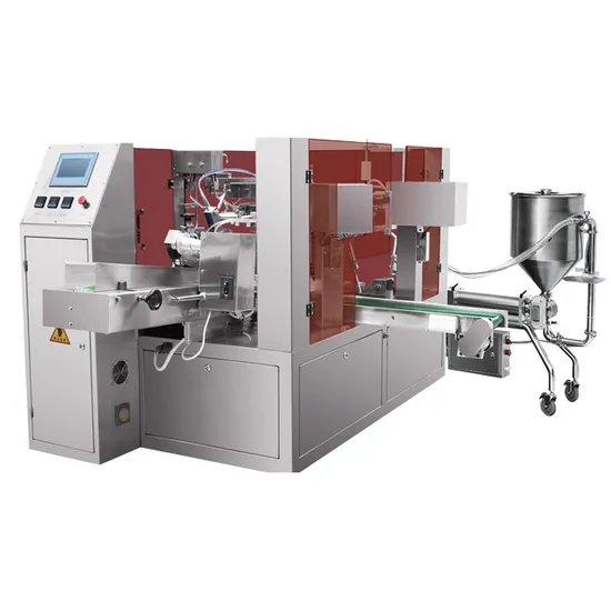 シャンプー・コンディショナー用工場価格自動スパウトパウチロータリー包装機