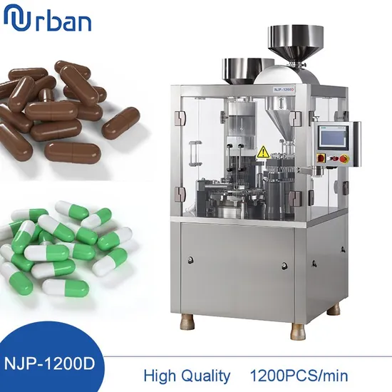 Njp1200d 高品質医薬品小型全自動粉末ペレットソフトハードピルカプセル製造機医療カプセル充填機