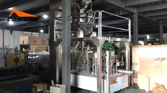 Animal Pet Food/ Rice Pita Chips Cracker/ Frozen Sea Foods/ Stand up Zipper Bag Pouch Doybag Weighing Filling Packing Machine 