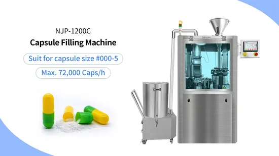 錠剤/粉末/ペレット/顆粒全自動ハードカプセル充填機