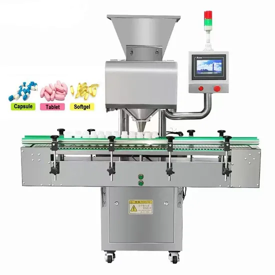 Fully Automatic 8 Lane Electronic Capsule Pill Counter Tablet Counting Bottling Machine 